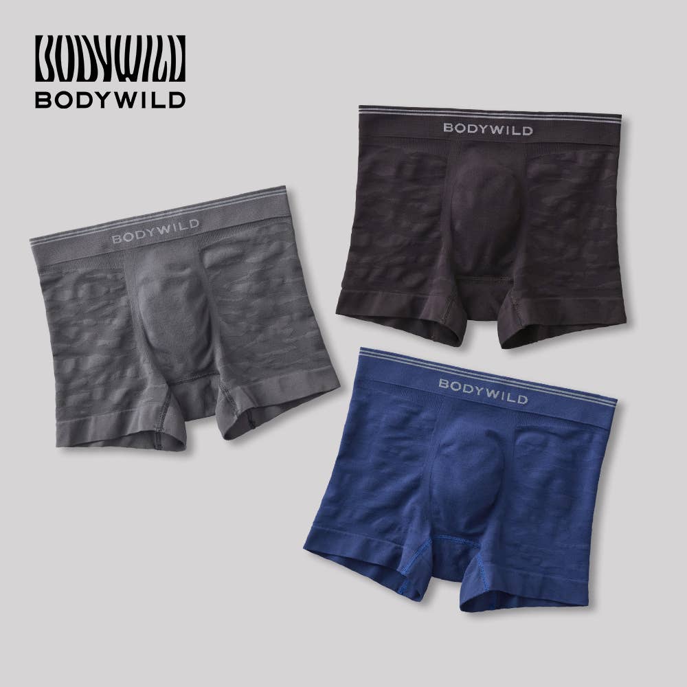 【3D-Boxer】ボクサーパンツ3枚セット(前とじ)